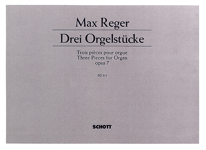 Vorderes Coverbild Drei Orgelstücke op. 7 