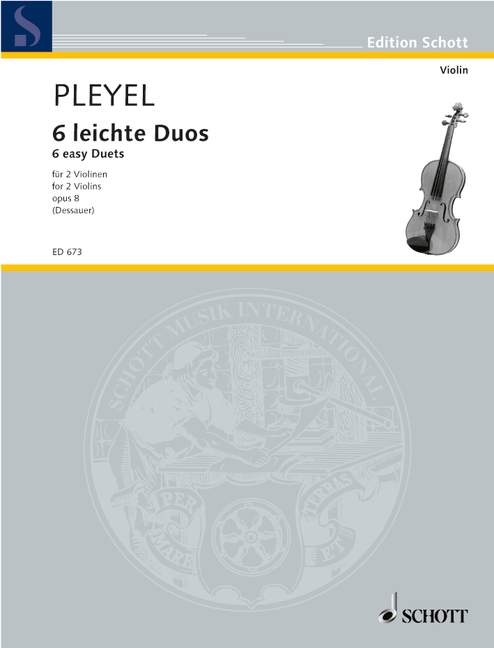 Vorderes Coverbild 6 leichte Duos op. 8 