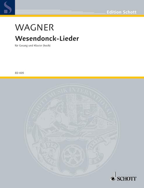 Vorderes Coverbild Wesendonck-Lieder WWV 91 A 