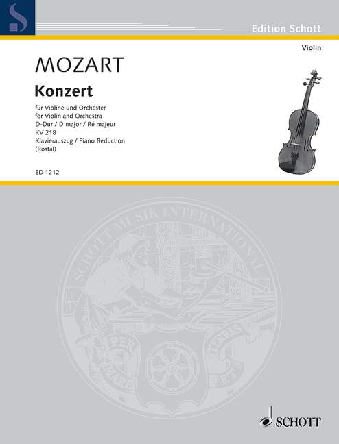 Vorderes Coverbild Konzert D-Dur KV 218 