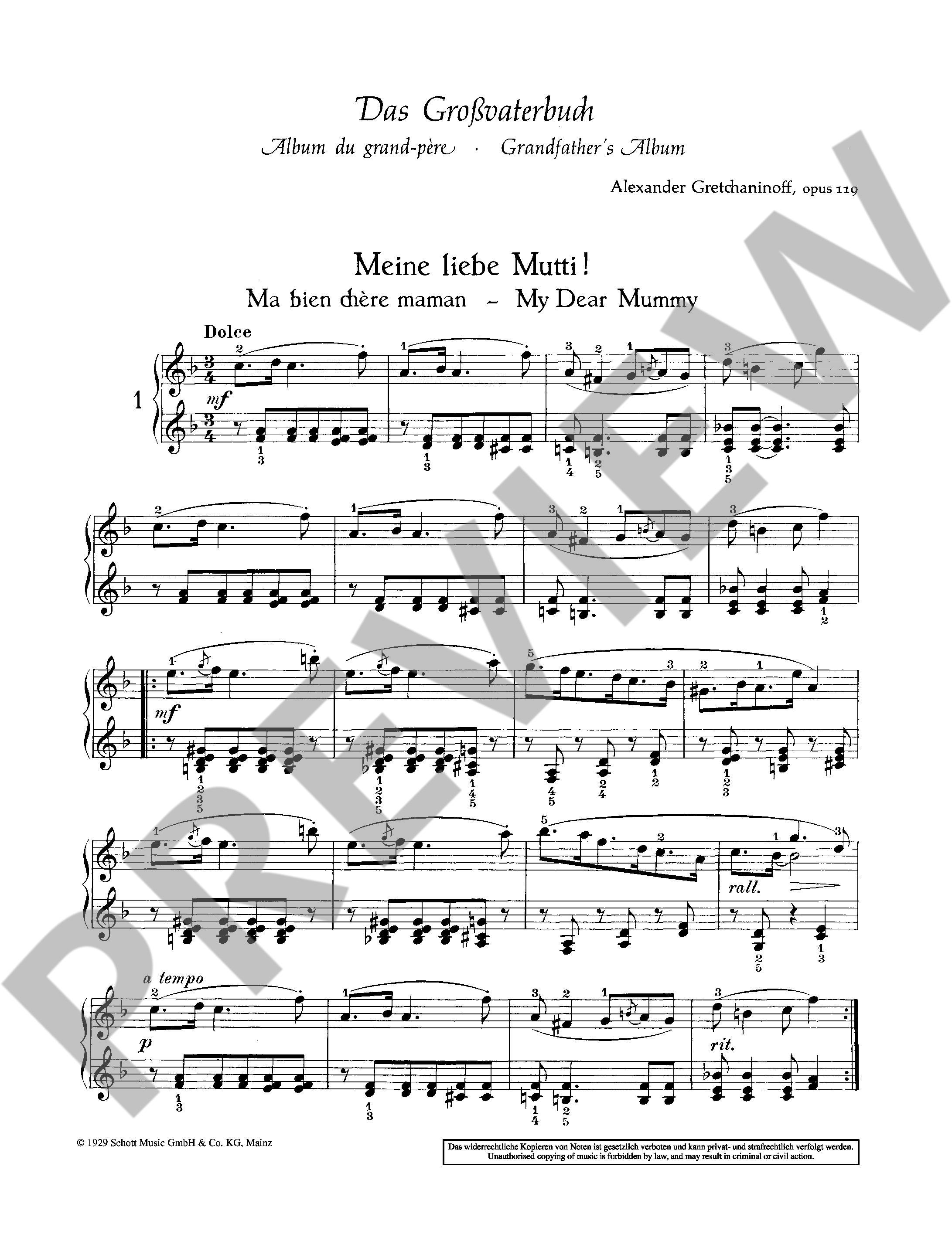 Anderes Coverbild Das Großvaterbuch op. 119 