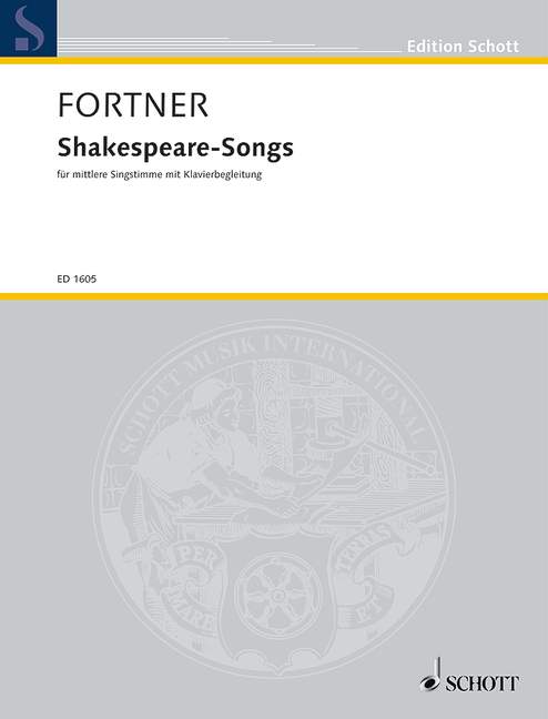 Vorderes Coverbild Shakespeare-Songs 
