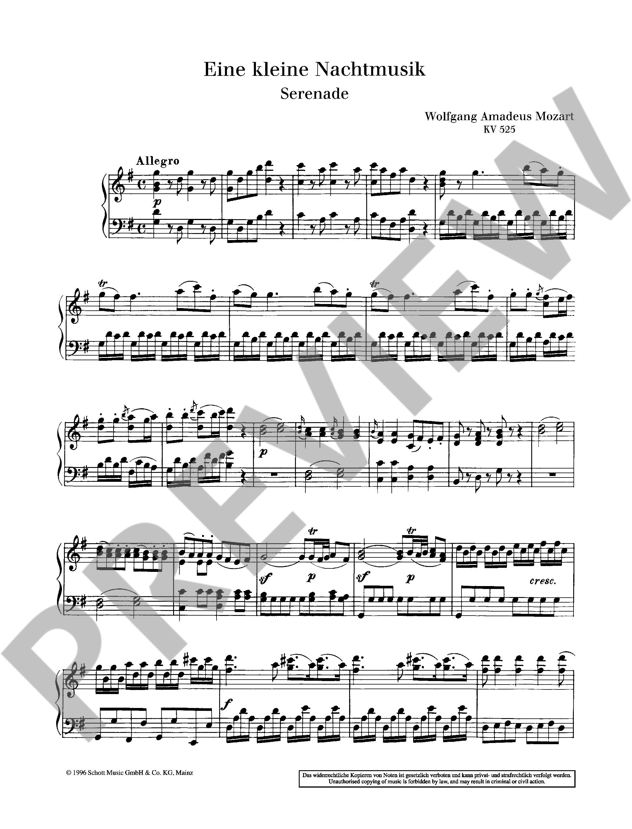 Anderes Coverbild Eine kleine Nachtmusik KV 525 
