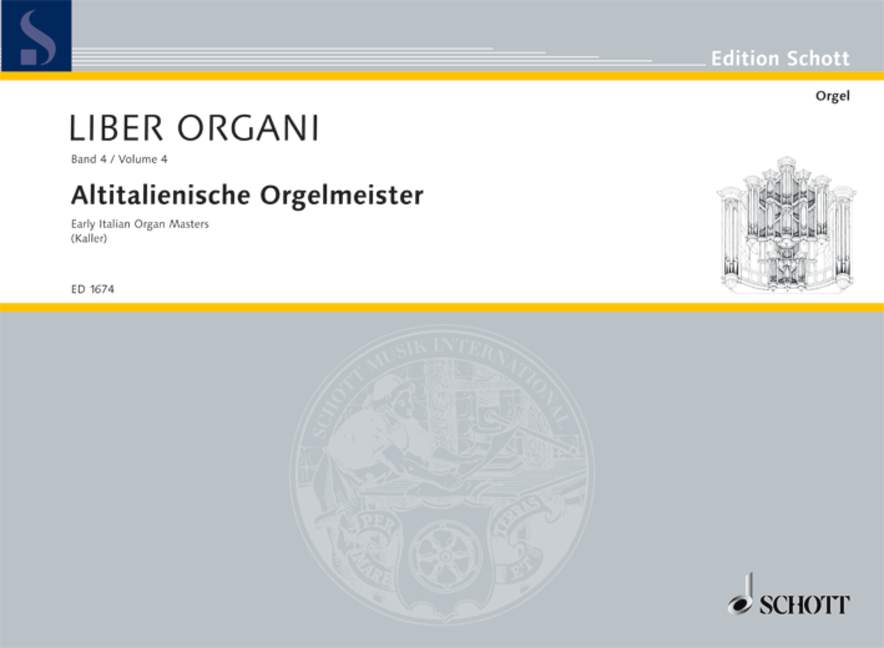 Vorderes Coverbild Altitalienische Orgelmeister Band 4
