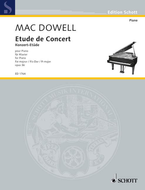 Vorderes Coverbild Konzert-Etüde op. 36 