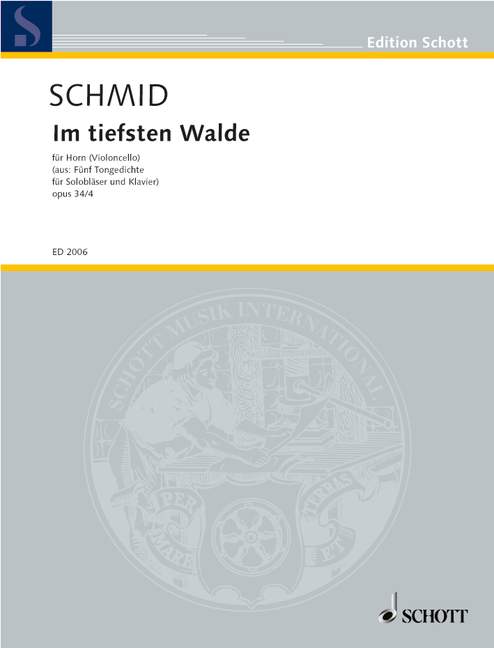 Vorderes Coverbild Im tiefsten Walde op. 34/4 
