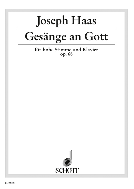 Vorderes Coverbild Gesänge an Gott op. 68 