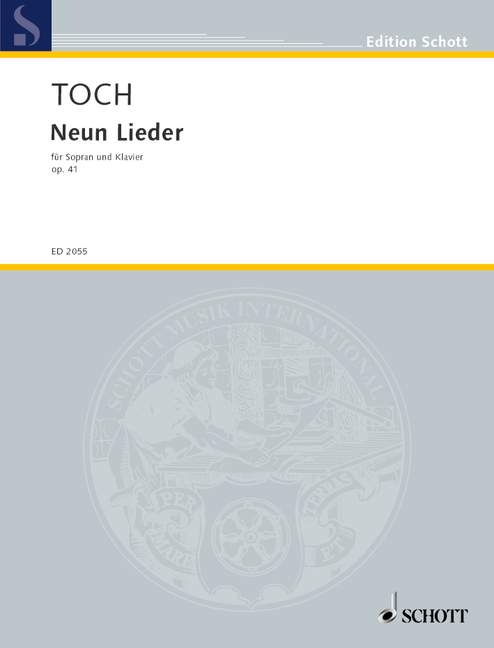 Vorderes Coverbild Neun Lieder op. 41 