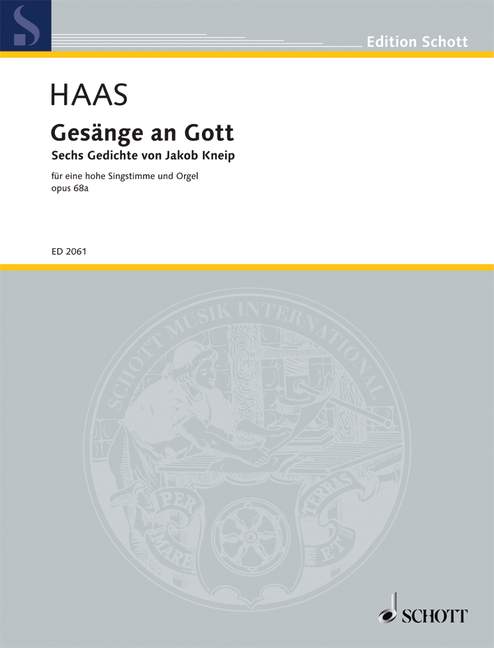 Vorderes Coverbild Gesänge an Gott op. 68a 