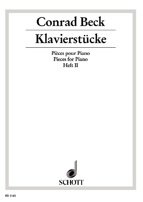 Vorderes Coverbild Klavierstücke Band 2