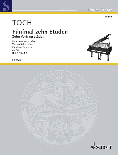 Vorderes Coverbild Fünfmal zehn Etüden op. 56 