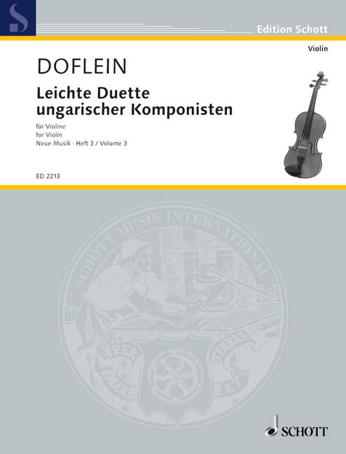 Vorderes Coverbild Leichte Duette ungarischer Komponisten 