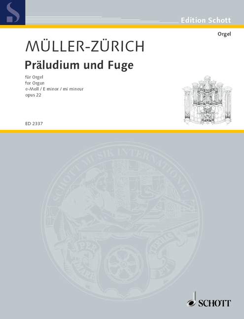 Vorderes Coverbild Präludium und Fuge e-Moll op. 22 