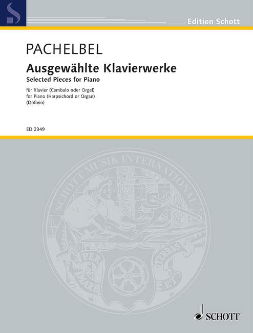 Vorderes Coverbild Ausgewählte Klavierwerke 