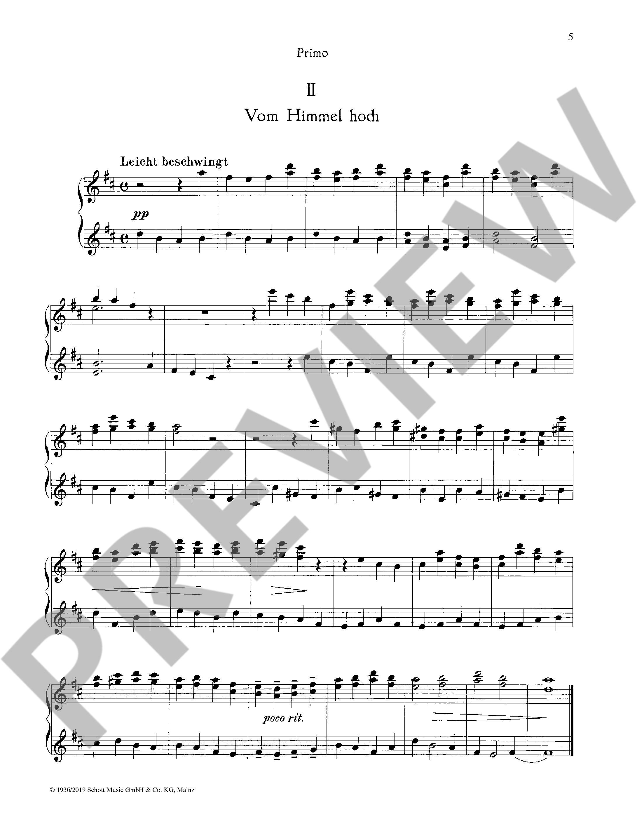 Anderes Coverbild Fünf deutsche Weihnachtslieder op. 18 