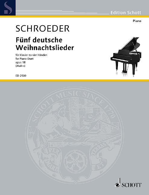 Vorderes Coverbild Fünf deutsche Weihnachtslieder op. 18 