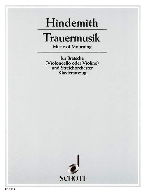 Vorderes Coverbild Trauermusik 