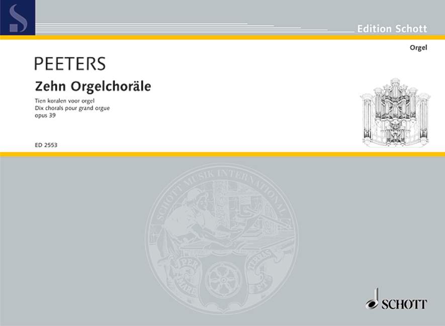 Vorderes Coverbild Zehn Orgelchoräle op. 39 