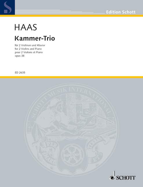 Vorderes Coverbild Kammer-Trio op. 38 