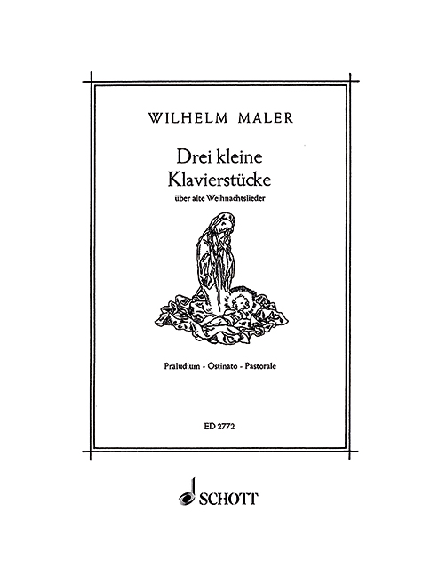 Vorderes Coverbild Drei kleine Klavierstücke über alte Weihnachtslieder 
