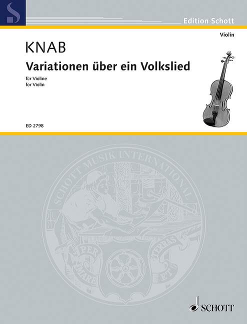 Vorderes Coverbild Variationen über ein Volkslied 