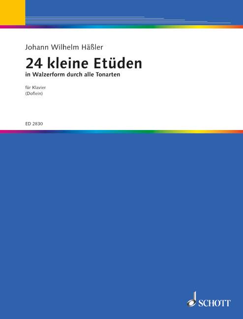 Vorderes Coverbild 24 kleine Etüden in Walzerform 