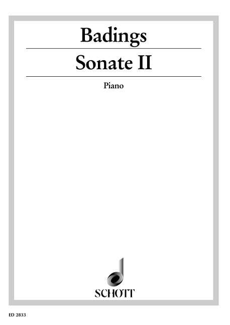 Vorderes Coverbild Sonate II 