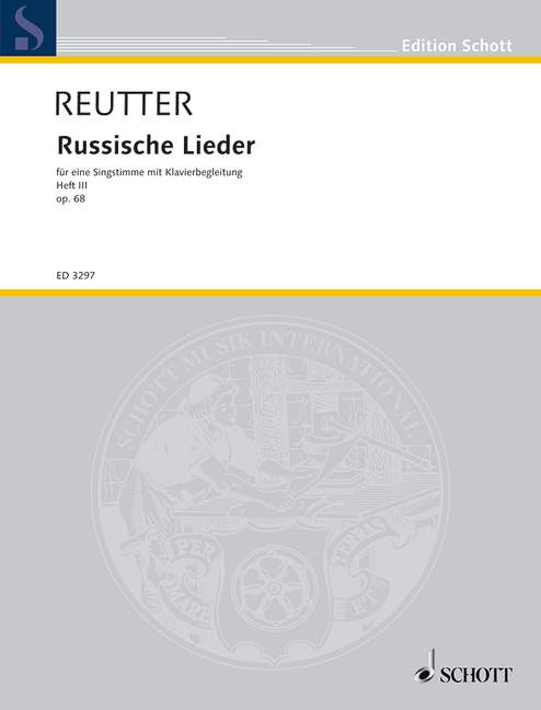 Vorderes Coverbild Russische Lieder op. 68 