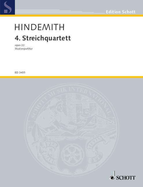 Vorderes Coverbild 4. Streichquartett op. 22 