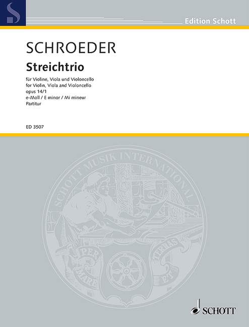 Vorderes Coverbild Streichtrio e-Moll op. 14/1 