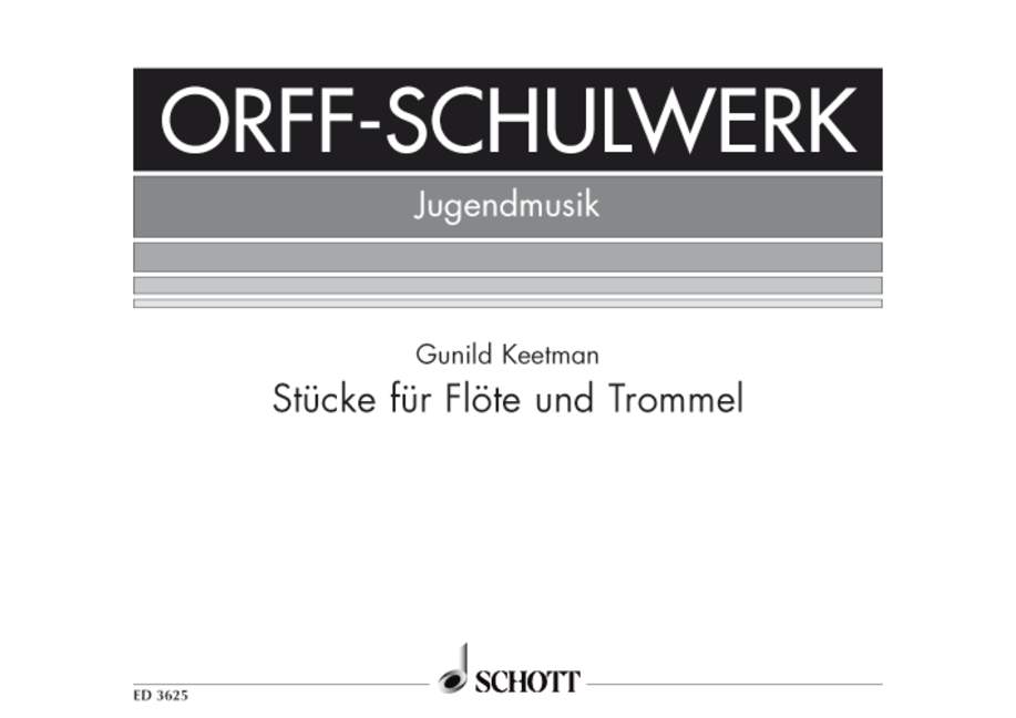 Vorderes Coverbild Stücke für Flöte und Trommel Heft 1