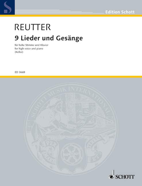 Vorderes Coverbild 9 Lieder und Gesänge op. 59 
