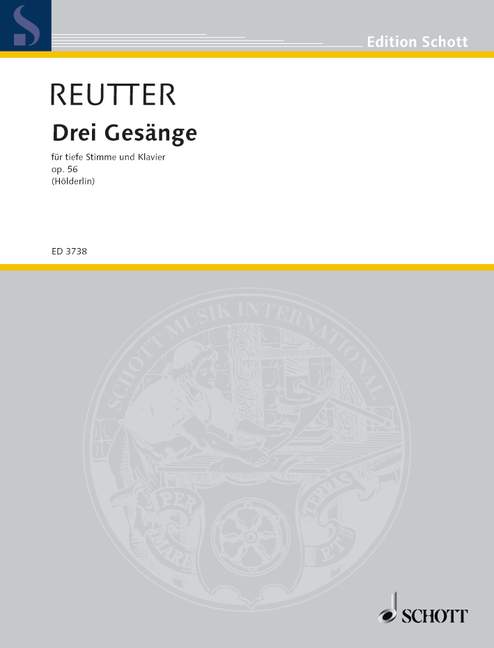 Vorderes Coverbild Drei Gesänge op. 56 