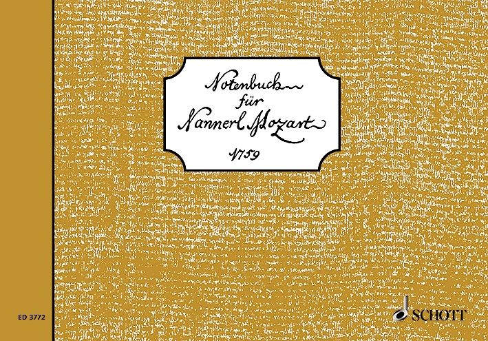 Vorderes Coverbild Notenbuch für Nannerl 