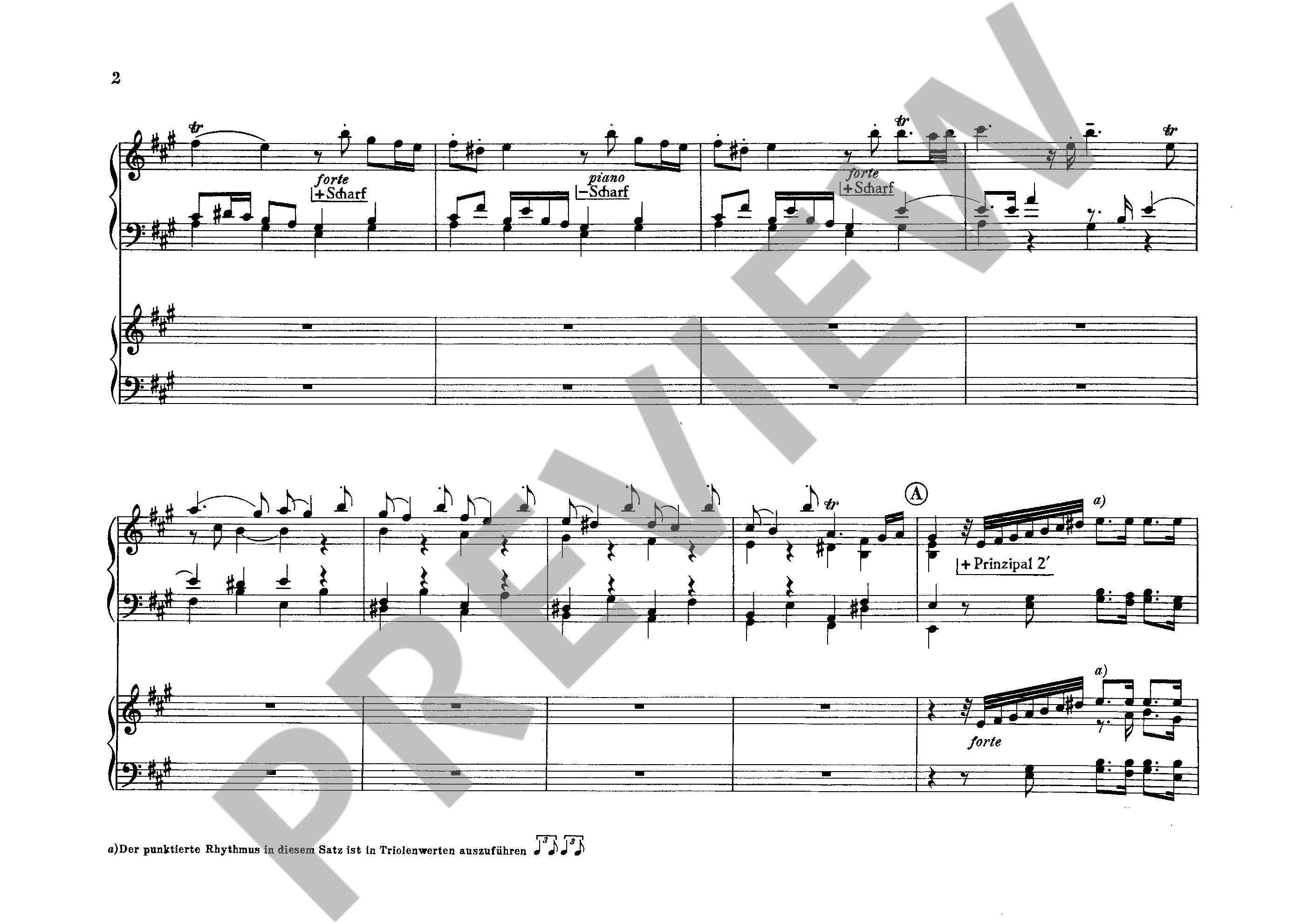 Anderes Coverbild Orgel-Konzert Nr. 8 A-Dur op. 7/2 HWV 307 