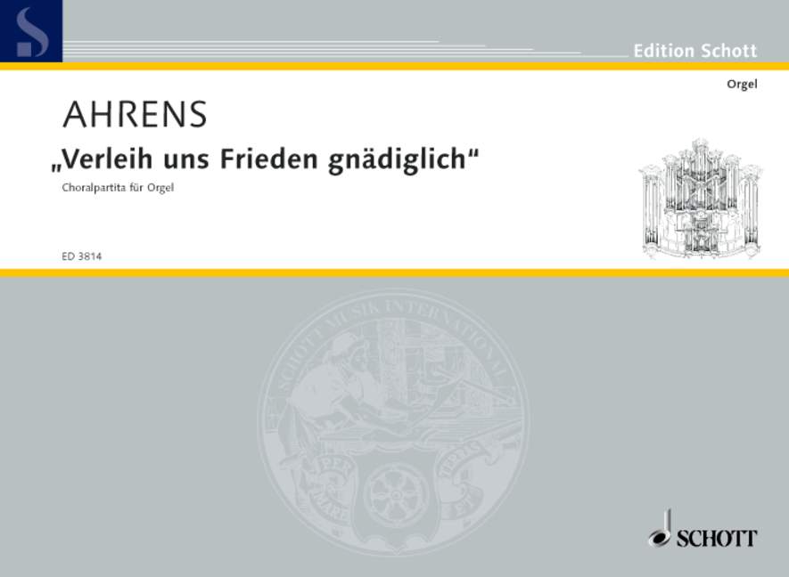 Vorderes Coverbild Choralpartita über "Verleih uns Frieden gnädiglich" 