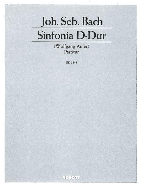Vorderes Coverbild Sinfonia D-Dur 