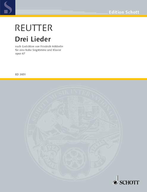 Vorderes Coverbild Drei Lieder op. 67 