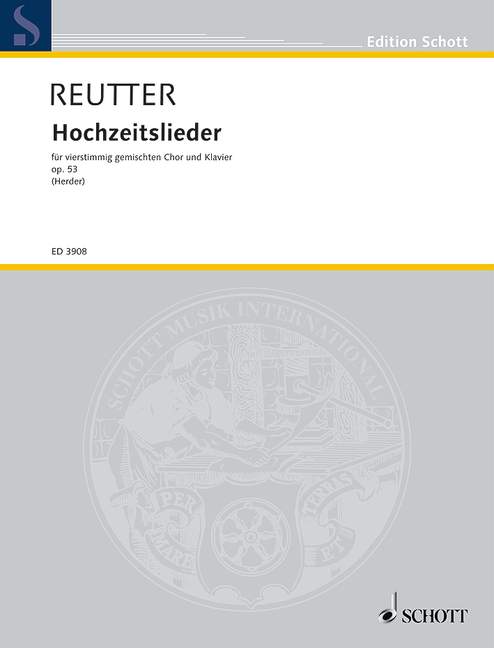 Vorderes Coverbild Hochzeitslieder op. 53 
