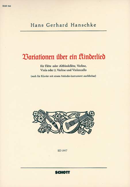 Vorderes Coverbild Variationen über ein Kinderlied 