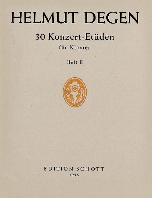 Vorderes Coverbild 30 Konzertetüden Band 2