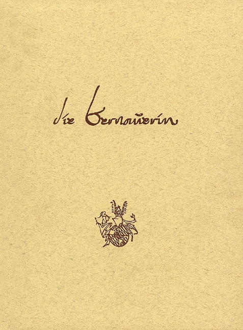 Vorderes Coverbild Die Bernauerin 