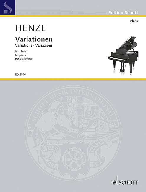 Vorderes Coverbild Variationen für Klavier op. 13 