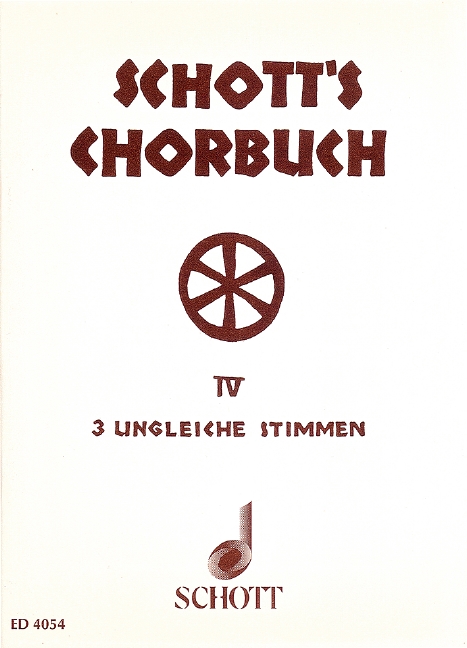 Vorderes Coverbild Schott's Chorbuch Band 4