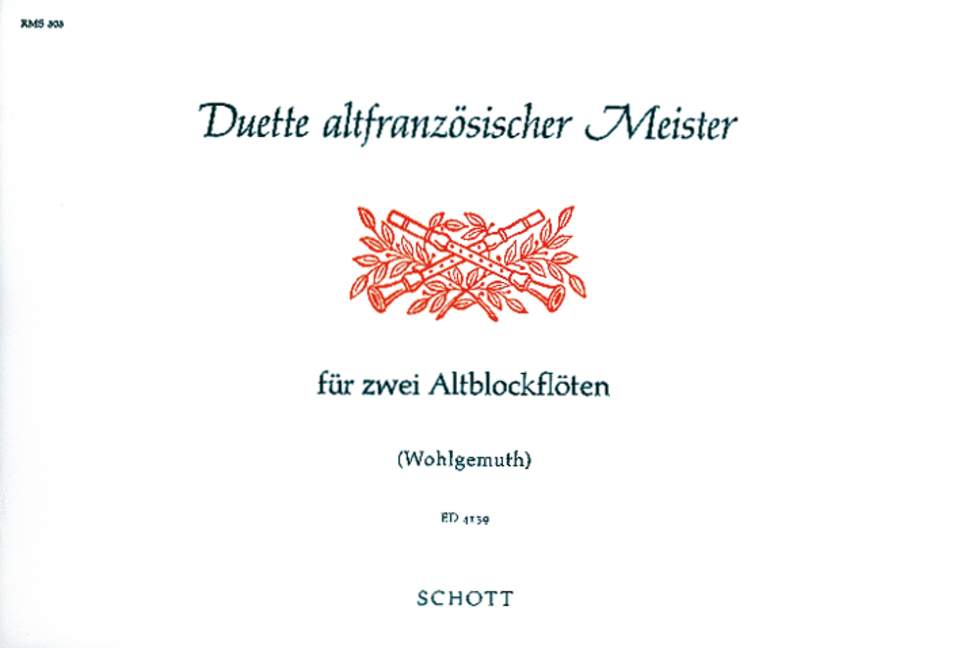 Vorderes Coverbild Duette altfranzösischer Meister 
