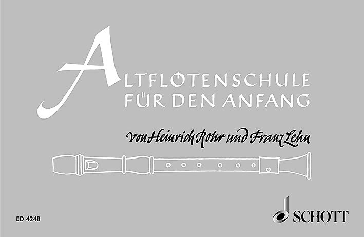 Vorderes Coverbild Altflötenschule für den Anfang 