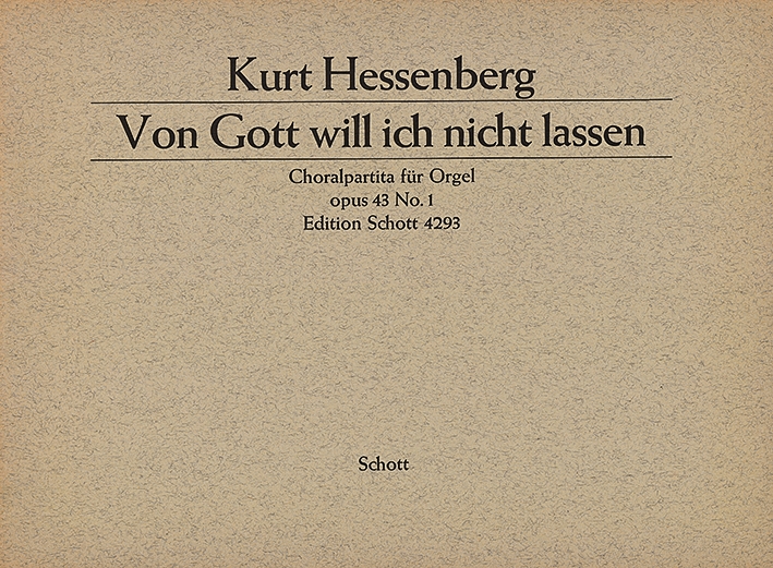 Vorderes Coverbild Zwei Choralpartiten für Orgel op. 43 