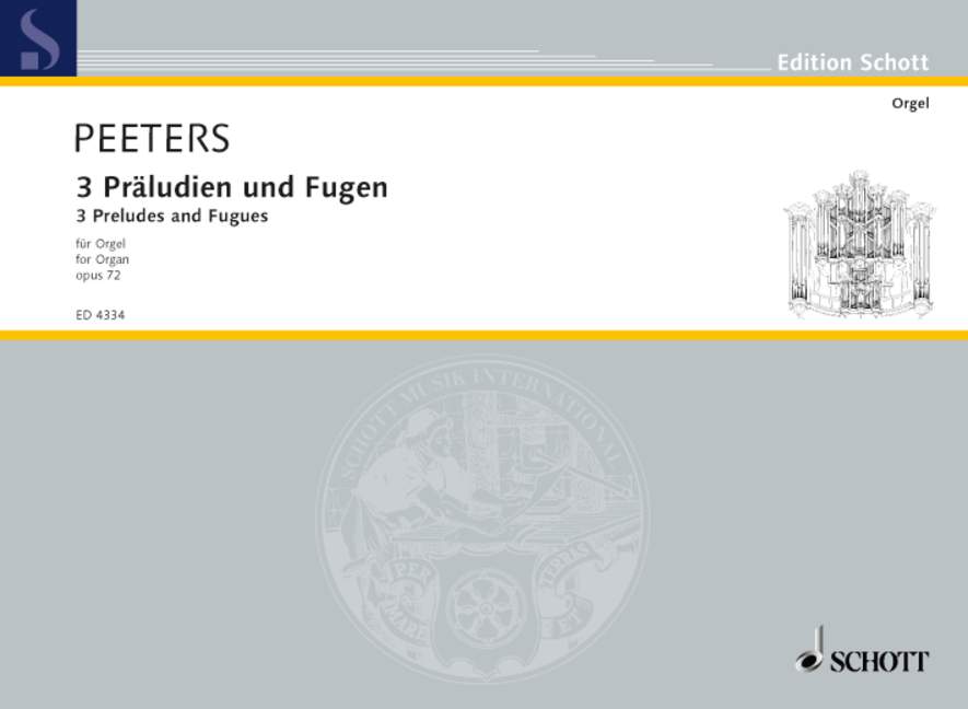 Vorderes Coverbild Drei Präludien und Fugen op. 72 