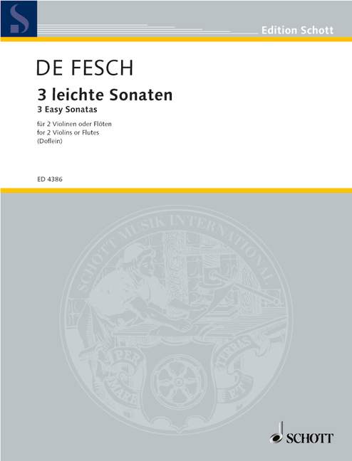 Vorderes Coverbild 3 leichte Sonaten 