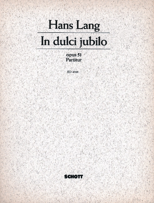 Anderes Coverbild In dulci jubilo op. 51 